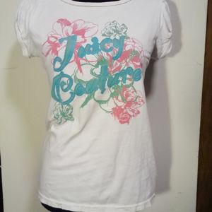Juicy Couture size large white tee